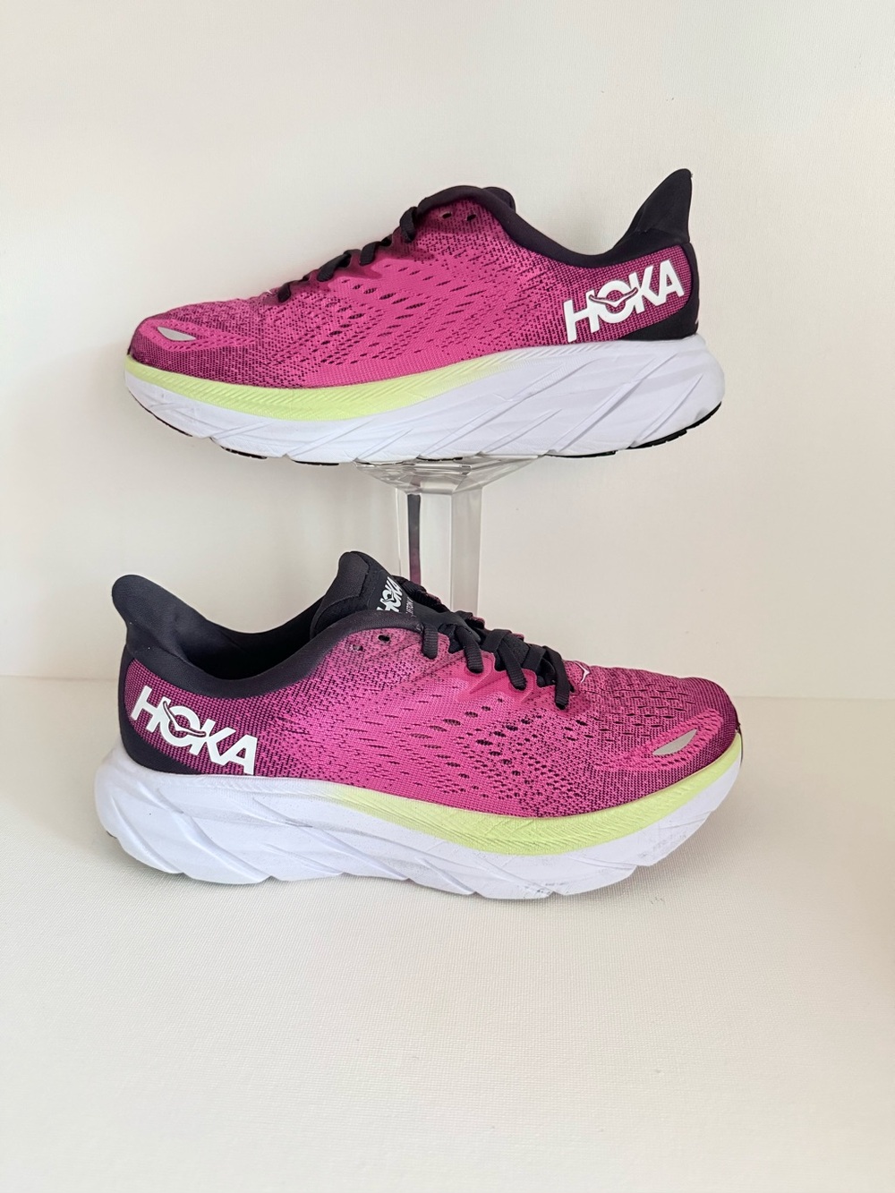 HOKA CLIFTON 8 Women's Pink Running Shoes — Lightweight Cushioned Trainer